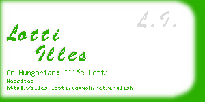 lotti illes business card